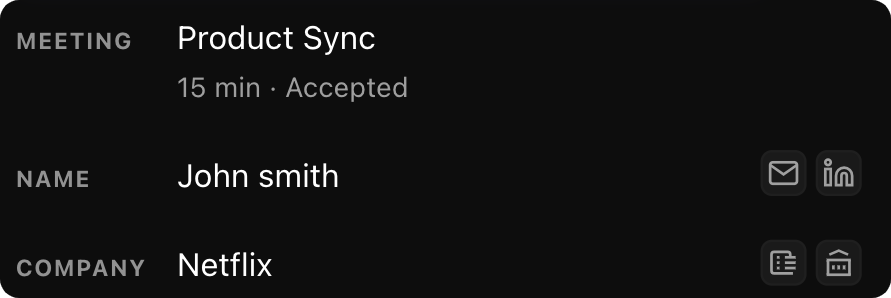 Know Who You're Meeting feature